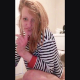 A strawberry blonde girl takes a piss and a shit onto the floor while standing. She uses a shower head as an enema and cleans out the rest from her ass. Presented in 720P vertical HD format. Over 6.5 minutes.